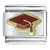 Graduation Cap Red Italian Charm