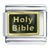 Holy Bible Black Italian Charm