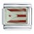 Red & White Flag Italian Charm