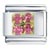 Gold Plated 4 Pcs July Ruby Color Birthstone Studded Italian Charm