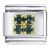 Gold Plated 4 Pcs September Sapphire Color Birthstone Studded Italian Charm