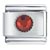 January Garnet Color Round Birthstone Italian Charm