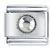April Diamond Color Round Birthstone Italian Charm