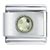 Silver Plated Round August Peridot Color Birthstone Italian Charm