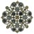 Silver Brocade Brooch