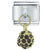January Garnet Color Ball Dangle Italian Charm