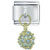 March Aquamarine Color Ball Italian Charm