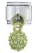 August Peridot Color Ball Italian Charm