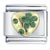 May Birthstone Golden Heart Italian Charm