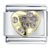 June Birthstone Golden Heart Italian Charm