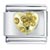 November Birthstone Golden Heart Italian Charm