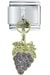 Purple Grape Bunch Dangle Italian Charm