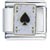 Gold Plated Ace Of Spades Italian Charm