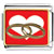Wedding Rings Heart Charm Photo Italian Charm