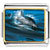 Dolphin Swimming Charm Photo Italian Charm