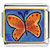 Orange Butterfly Photo Italian Charm