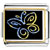 Butterfly Outline Charm Photo Italian Charm