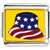 Patriotic American Cap Photo Italian Charm