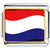 Netherlands Flag Charm Photo Italian Charm