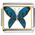 Exotic Blue Butterfly Photo Italian Charm
