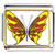Yellow And Red Butterfly Photo Italian Charm