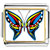 Exotic Blue Yellow & Red Butterfly Photo Italian Charm