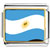 Argentina Flag Charm Photo Italian Charm