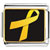 Yellow Ribbon Awareness Photo Italian Charm