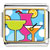 Gold Plated Cartoon Theme Photo Italian Charm Cocktail Summer