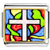 Gold Plated Religion Stained Glass Photo Italian Charm Bracelets