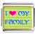 I Heart My Family Photo Charm Photo Italian Charm