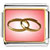 Wedding Rings Pink And Golden Charm Photo Italian Charm