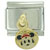 Gold Christmas Minnie Licensed Italian Charm