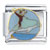 Curious George Riding A Dolphin Italian Charm
