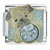 Pug March Aquamarine Color X2 Italian Charm