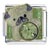 Pug August Peridot Color X2 Italian Charm