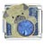 Pug September Sapphire Color X2 Italian Charm